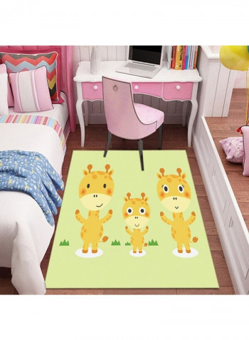 Cute Animal Pattern Floor Carpet Multicolour 140 x 200cm