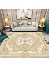 European Style Rectangle Rug Beige/White/Brown 140x200cm