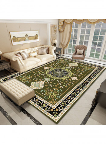 Living Room Rug Green/White/Black 140x200cm
