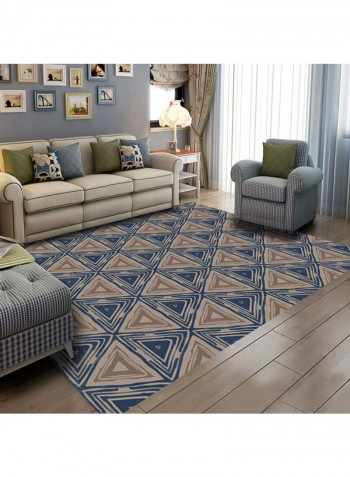 Living Room Rug Blue/Brown 140x200cm
