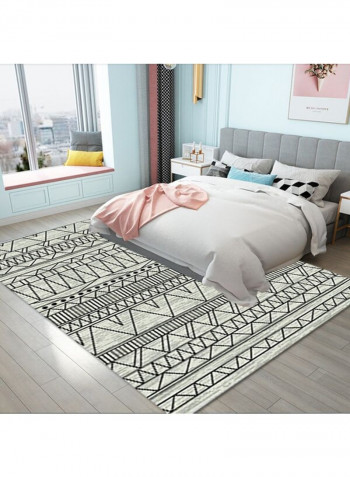 Nordic Style Geometric Pattern Rug Grey 140 x 200cm