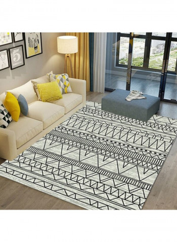 Nordic Style Geometric Pattern Rug Grey 140 x 200cm