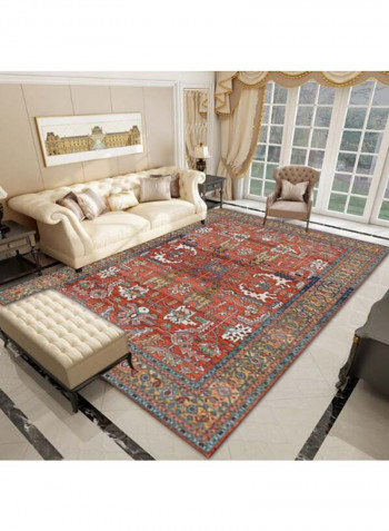 Printed Anti-Slip Floor Rug Multicolour 140x200cm