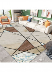 1-Piece Geometric Pattern Nordic Style Carpet Multicolour 140 x 200cm