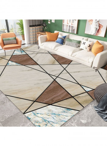 1-Piece Geometric Pattern Nordic Style Carpet Multicolour 140 x 200cm