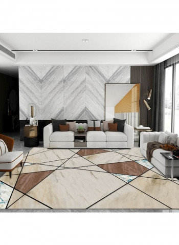 1-Piece Geometric Pattern Nordic Style Carpet Multicolour 140 x 200cm