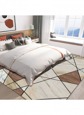 1-Piece Geometric Pattern Nordic Style Carpet Multicolour 140 x 200cm
