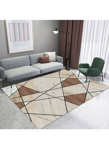 1-Piece Geometric Pattern Nordic Style Carpet Multicolour 140 x 200cm