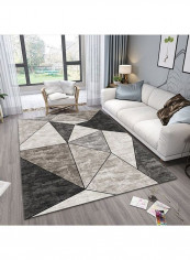 Geometric Pattern Anti-Skid Carpet Multicolour 140x200cm