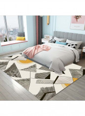 Geometric Pattern Anti-Slip Carpet Multicolour 140x200cm