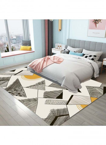 Geometric Pattern Anti-Slip Carpet Multicolour 140x200cm