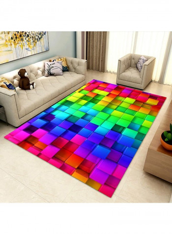 1 Piece Living Room Rug Multicolour 140 x 200cm