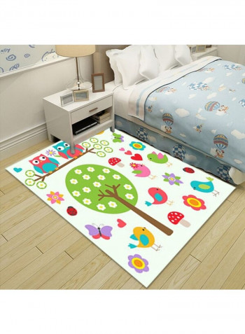Cartoon Animal Pattern Carpet Multicolour 140x200cm