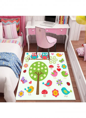 Cartoon Animal Pattern Carpet Multicolour 140x200cm