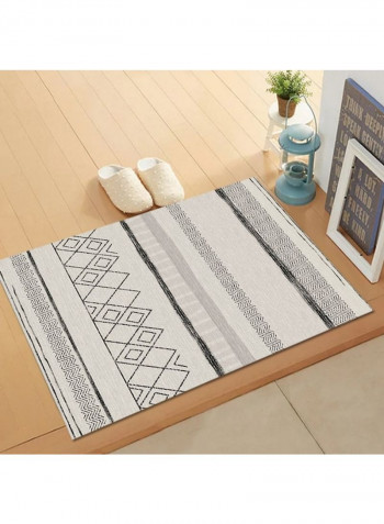 Rug Stripe Pattern Foldable Fashion Carpet Multicolour 140 x 200cm