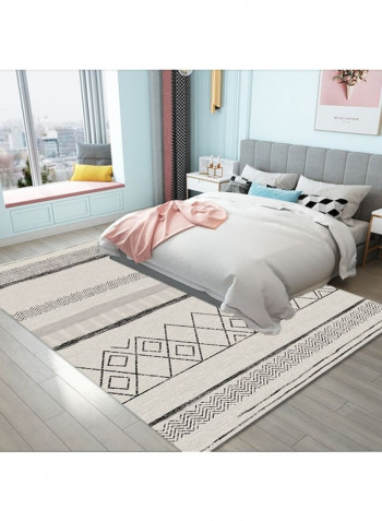 Rug Stripe Pattern Foldable Fashion Carpet Multicolour 140 x 200cm