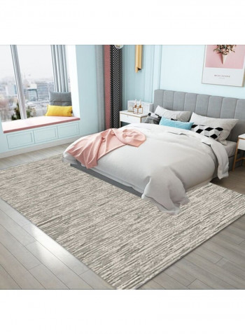 Simple Design Anti Slip Durable Carpet Grey 140x200cm
