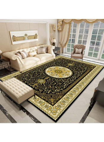 European Style Floral Pattern Carpet Multicolour 140x200cm