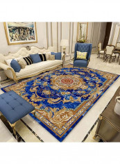 Bedroom Rug Vintage European Style Soft Carpet Multicolour 140 x 200cm