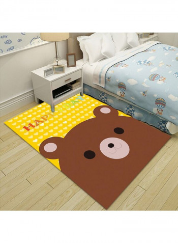 Foldable Fashion Cartoon Carpet Multicolour 140 x 200cm