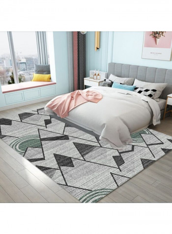 Dustproof Anti-Slip Rectangle Rug Grey 140 x 200cm