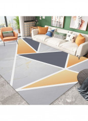 Dustproof Geometric Pattern Carpet Multicolour 140x200cm