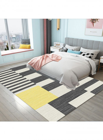 Geometric Pattern Print Bedroom Rug Multicolour 140x200cm