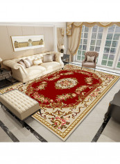 Dustproof Floral Pattern Soft Carpet Multicolour 140x200cm