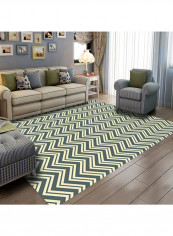 Wavy Pattern Anti-Slip Rug Grey/Beige 140x200cm