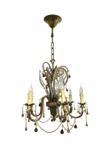 Chandelier Brown/White/Yellow 65x70centimeter