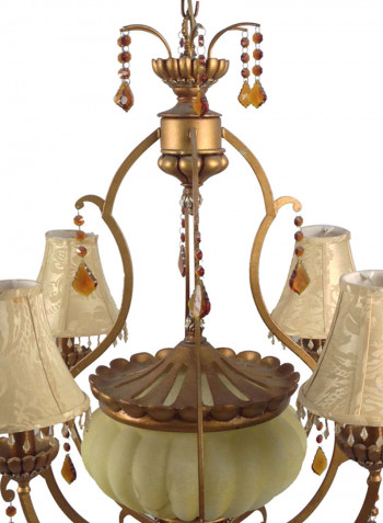 Chandelier Gold/Beige/Off-White 65x80centimeter