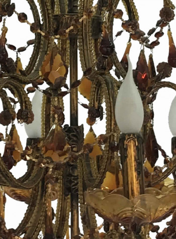 Chandelier Gold/White 650x700millimeter