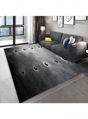 European Style Creative 3D Printed Rug Black/Grey 140x200cm