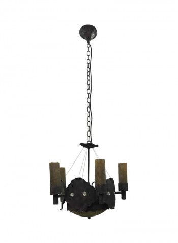 Glass Chandelier Brown 70x75centimeter