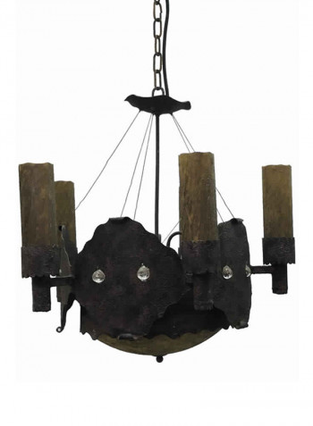 Glass Chandelier Brown 70x75centimeter