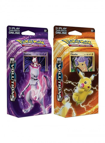 120-Piece Mewtwo And Pikachu Card Game Decks 097712538198