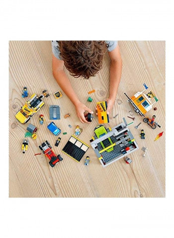 897-Piece City Tuning Workshop Toy Car Garage Building Toy