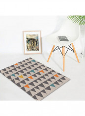 1 Piece Bedroom Rug Color Block Triangle Pattern Nordic Style Carpet multicolour 140*200(W*L)cmcm