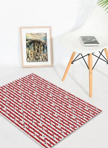 1 Piece Bedroom Rug Stripe Pattern Eco-friendly Modern Style Carpet Red 140*200(W*L)cmcm