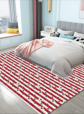 1 Piece Bedroom Rug Stripe Pattern Eco-friendly Modern Style Carpet Red 140*200(W*L)cmcm