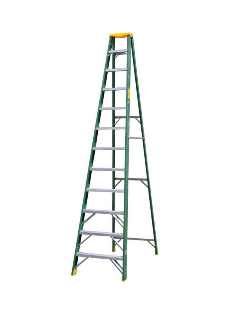 Fiber Glass Single Sided Ladder Green 360x16x79.5cm