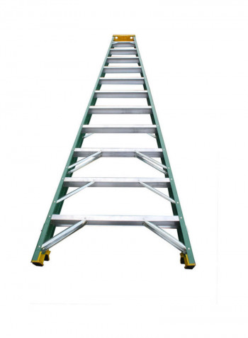 Fiber Glass Single Sided Ladder Green 360x16x79.5cm