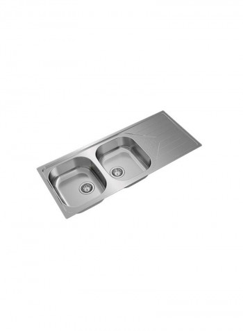 Universe 80 T-Xp 2B 1D Inset Reversible Stainless Steel Sink Stainless Steel 1160x500x170mmmm