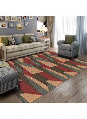 Fashion Color Block Nordic Style Carpet Multicolour 140 x 200cm