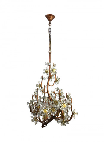 Chandelier Bronze/White/Gold 50x80centimeter