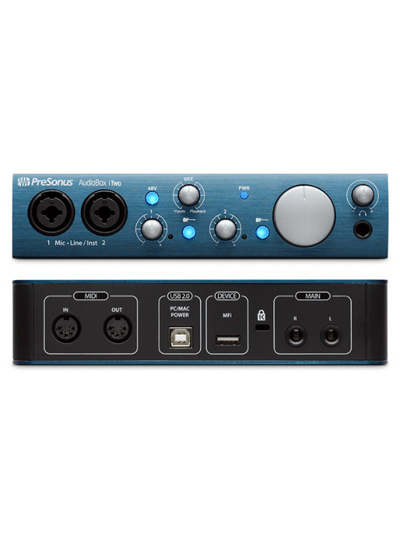 Audio Box iTwo Recording Interface itwo studio Blue