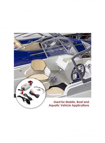 2-Channel Marine Amplifier PLMRMB2CW White/Red