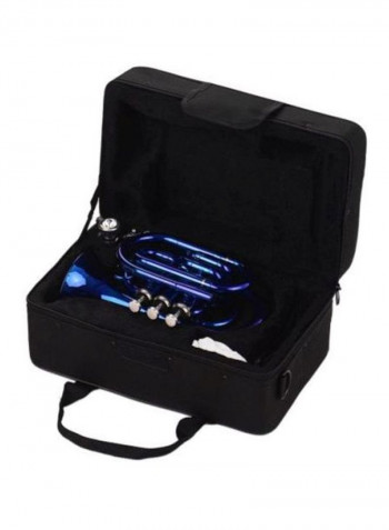 Pack Of 5 Mini Pocket Trumpet Set With Pair Of Gloves, Cleaning Cloth, Carrying Case And Strap