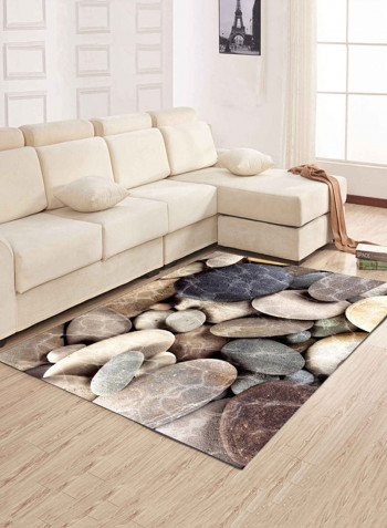 Cobblestone Pattern Living Room Carpet Multicolour 120x160centimeter