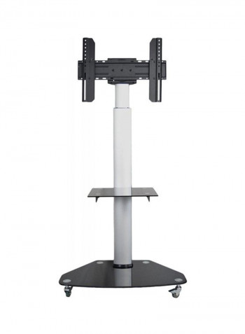 Plasma Flat Panel Floor Stand With Wheel Black/White